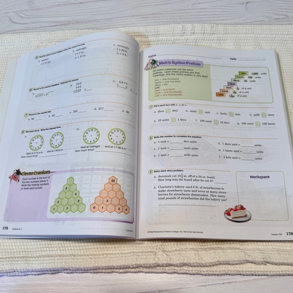 Abeka Arithmetic Grade 4 Math Work-Text - Picture 4 of 4